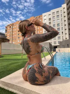 Tatto girl in Amsterdam